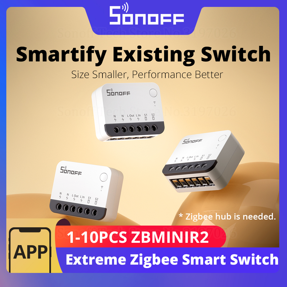 Sonoff - SONOFF ZBMINIR2 Interruptor Inteligente Zigbee com