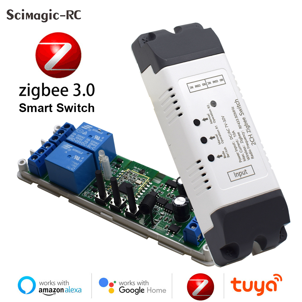 Tuya 4 Channel - Tuya zigbee controle remoto inteligente switch1ch