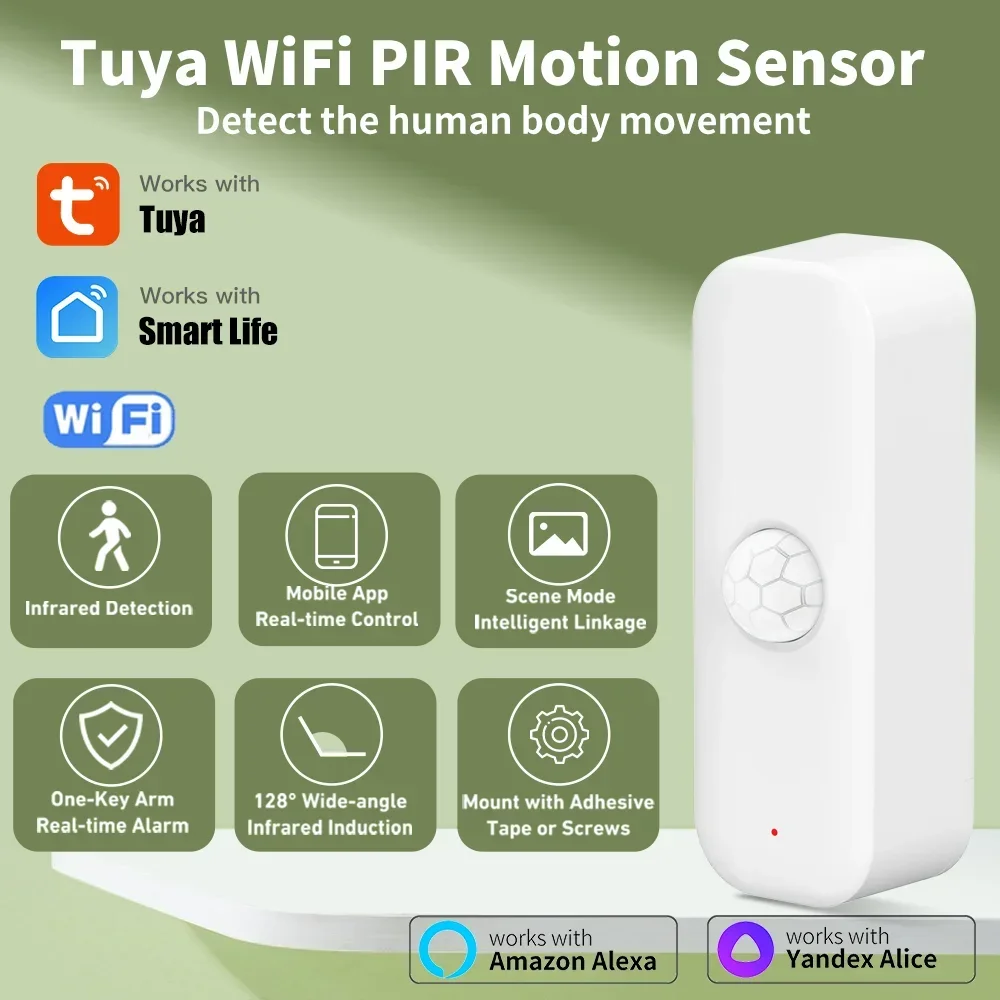 Home Assistant Tuya - Tuya wifi sensor de movimento pir