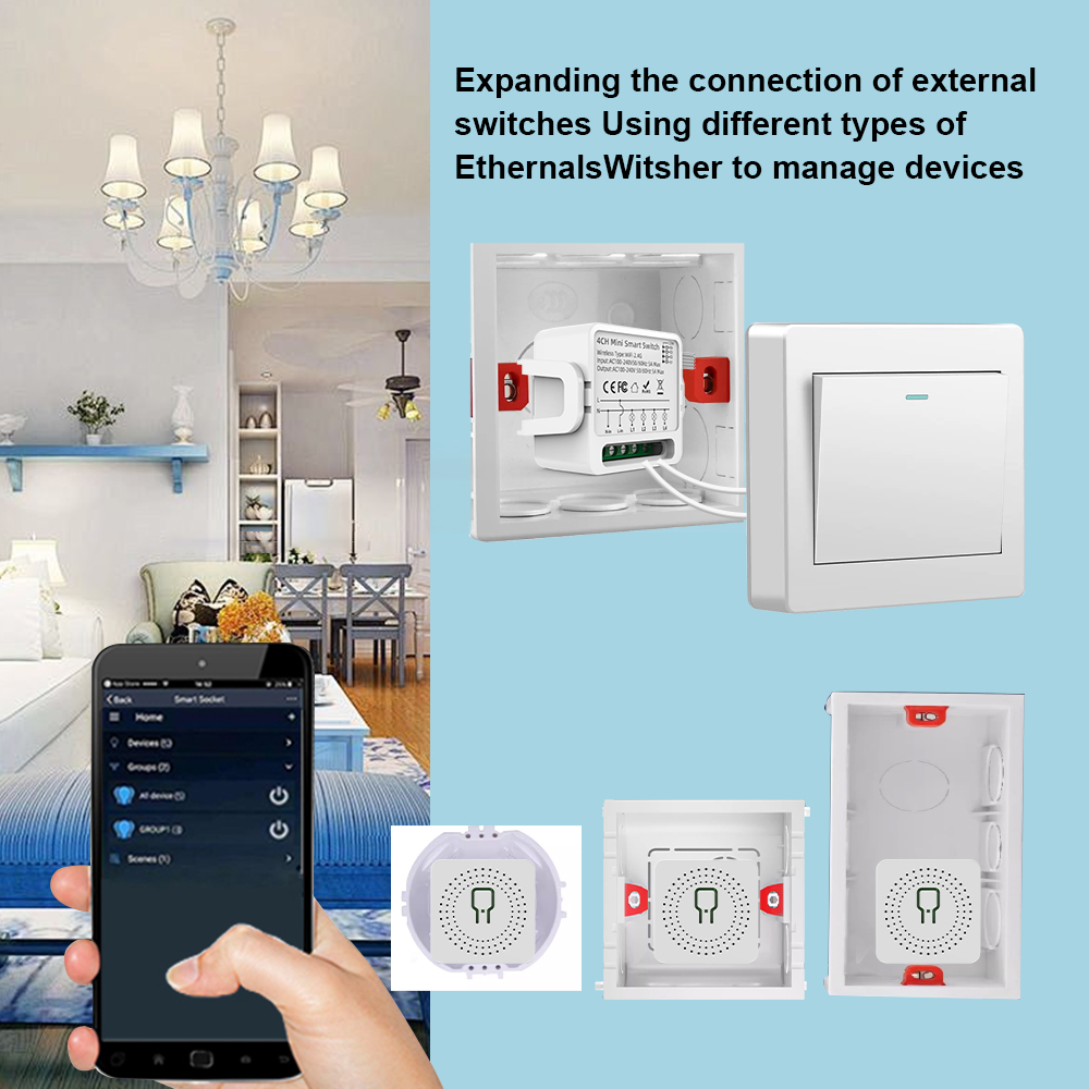 Interruptor Inteligente Tuya W - Tuya 4 Channel avaliação e preço