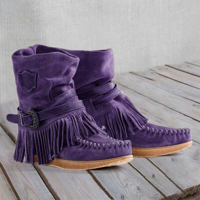 Retro borla botas femininas zí - Tasmota avaliação e preço