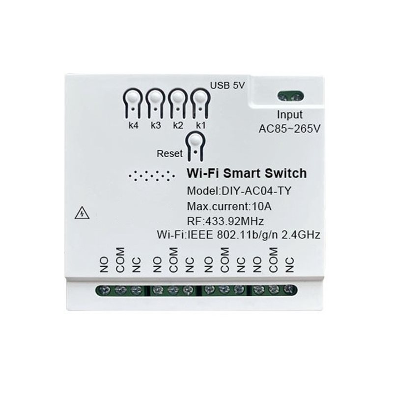 Módulo de Controle Sem Fio Wi- - Tuya 4 Channel avaliação e preço